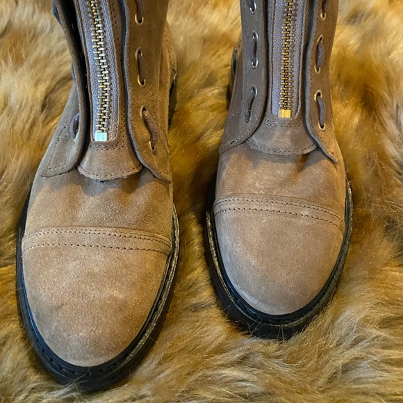 AllSaints Ariel Top Zip Suede Boot in size 36 - Picture 13 of 15